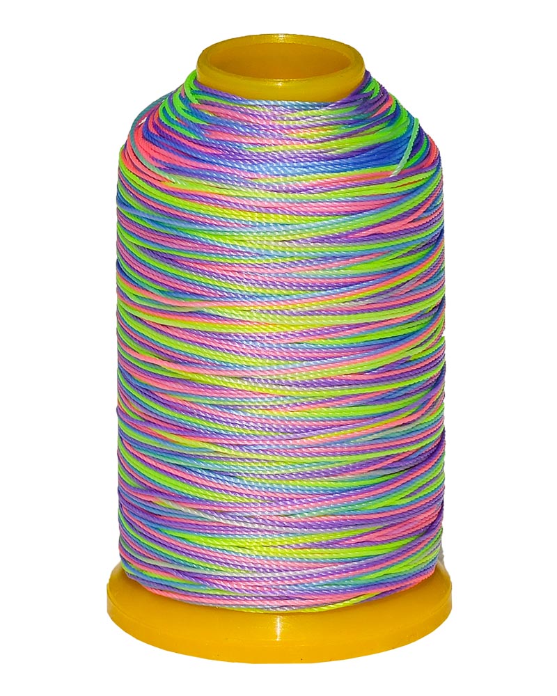 Garn Mehrfarbig Neon